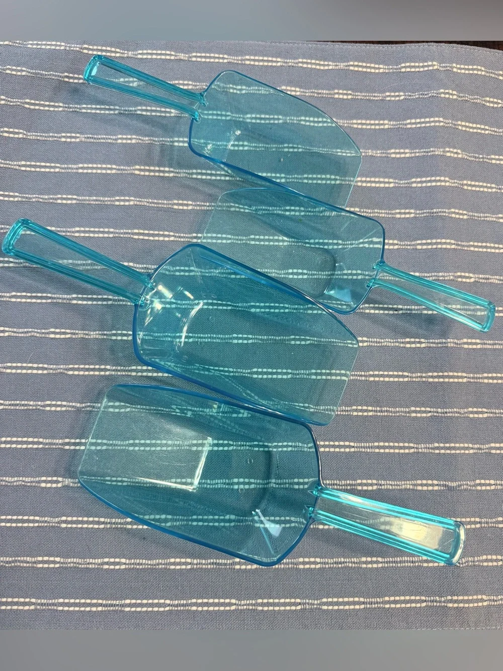 33- New Kraft Brown Party Favor Boxes - & 2 Small Blue & 2 Large Blue Scoops